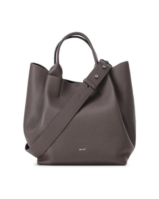 Abro⁺ Brown Elegante Leder Shopper Tasche
