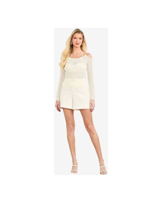 Marciano White Round-Neck Knitwear