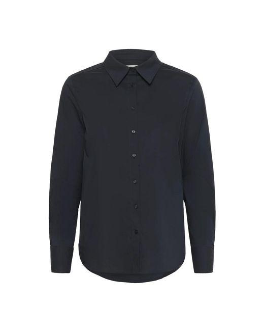 Part Two Overhemden ,Blauw ,Katoen Donkerblauwe Nimini Pw Sh Blouse in het Blue