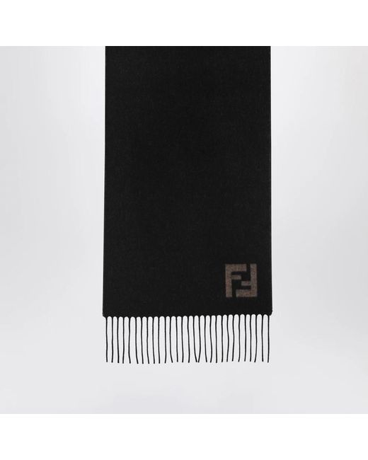 Fendi Black Winter Scarves for men