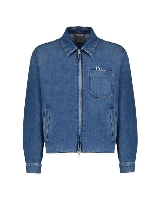 Dior Blue Denim Jackets for men