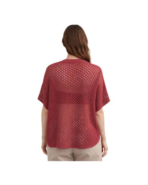 Liviana Conti Red V-Neck Knitwear
