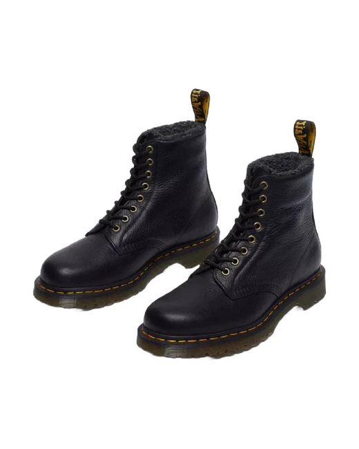Dr. Martens Black Grizzly winter schwarze stiefel