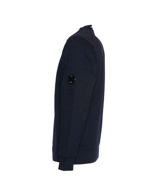 C P Company Total Eclipse Sweatshirt Diagonale Textur in Blue für Herren