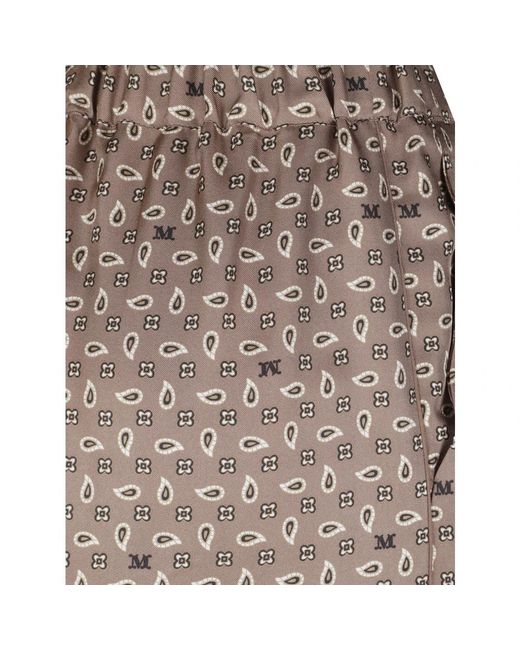 Max Mara Brown Wide Trousers