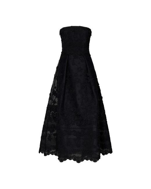Elie Saab Black Midi Dresses