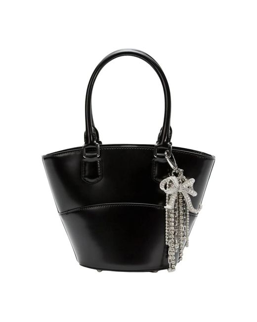 Tote Bags Self-Portrait de color Black