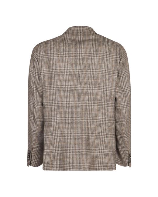 Tagliatore Jassen ,Grijs ,Wol Single-Breasted Twee-Knoop Jas in het Brown voor heren