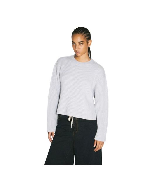 Marni Round-Neck Knitwear in het White
