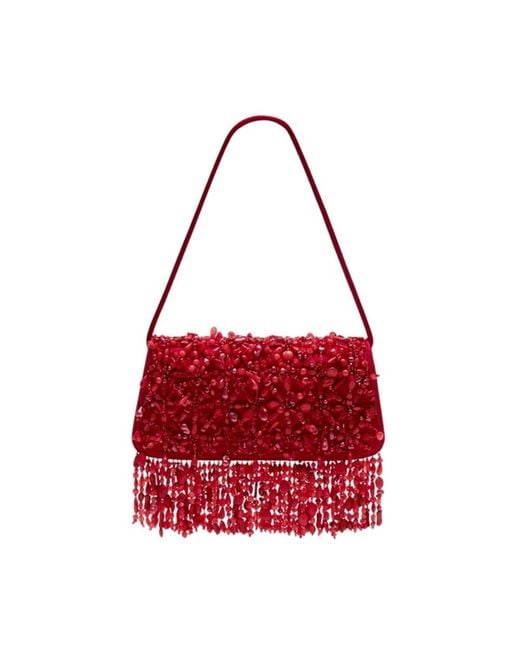 Cult Gaia Red Shoulder Bags