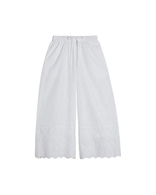 Simone Rocha Wide Broeken in het White