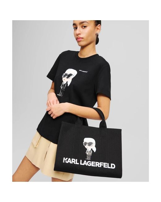 Karl Lagerfeld Black Shopping Bags