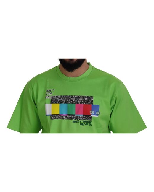 Dolce & Gabbana Green T-Shirts for men