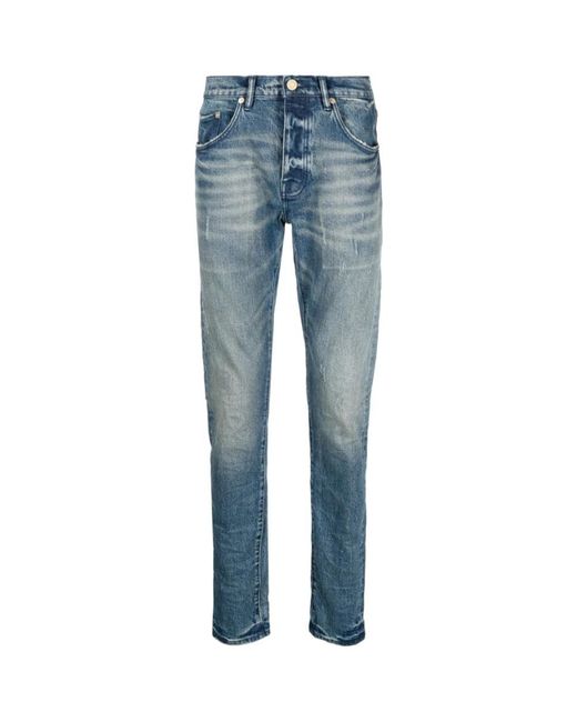 Purple Brand Mid indigo western slim-fit jeans,stilvolle jeanskollektion in Blue für Herren