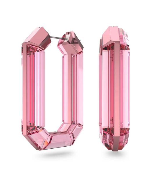 Swarovski Pink Lucent kreolen