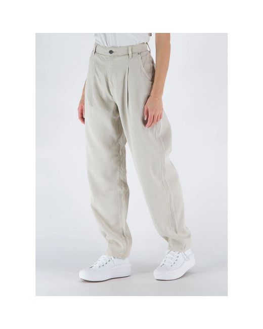 Guess Gray Straight Trousers