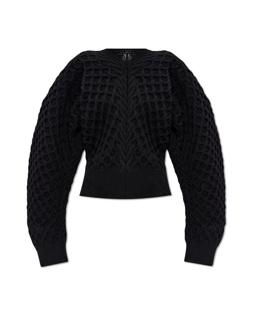 V-Neck Knitwear Jacquemus en coloris Black