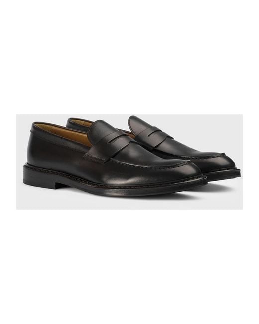 Doucal's Black Loafers for men