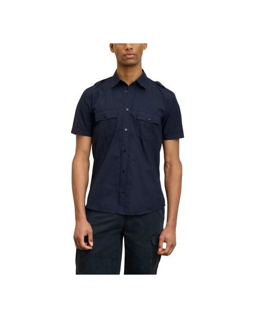 Blauer Blue Short Sleeve Shirts for men