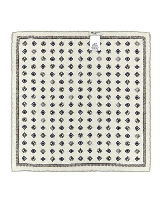 Brunello Cucinelli Natural Silk Scarves for men