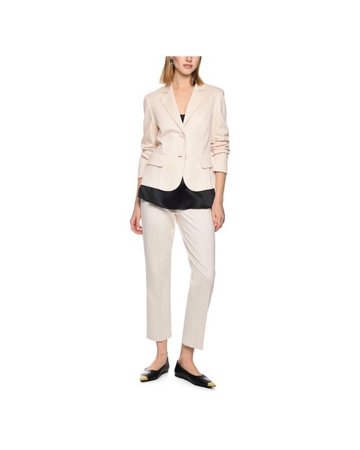 Marc Cain Tailored Blazer in het Natural