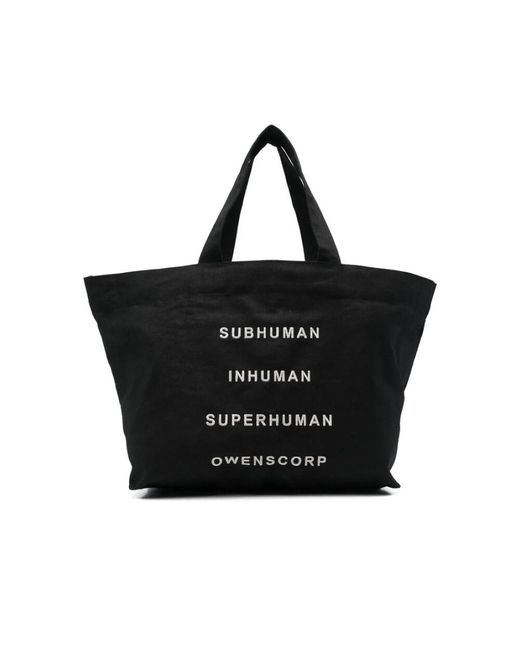 Rick Owens Schwarze bestickte bauchtasche in Black für Herren