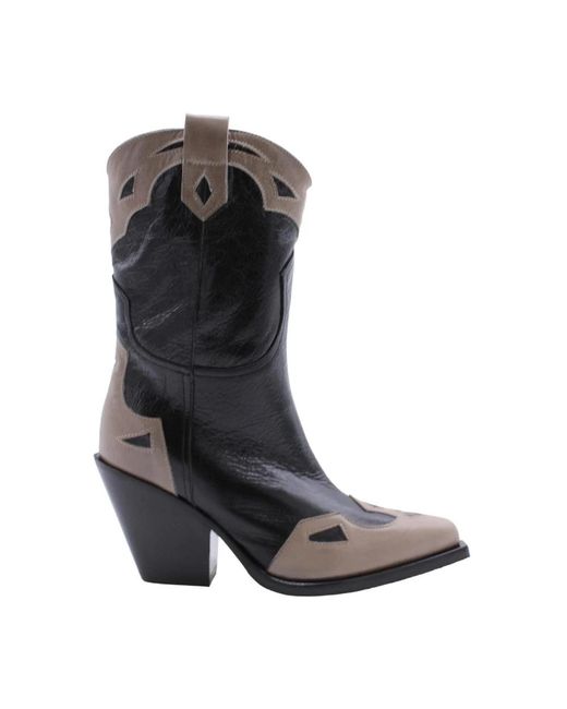 Laura Bellariva Gray Cowboy Boots
