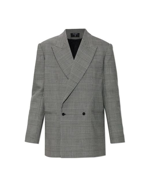 Balmain Gray Blazers