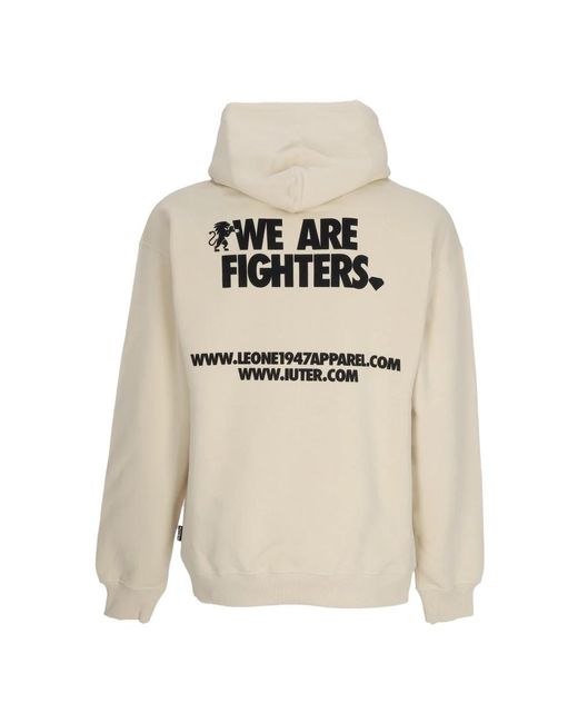 Iuter Hoodies & Sweatvesten ,Katoen Fighters Hoodie Met Voorzak in het White voor heren