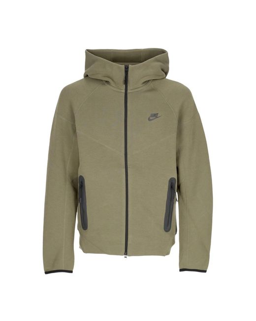 Sweat-Shirt Zippe A Capuche Leger Pour Hommes Tech Fleece Sweat A Capuche Windrunner Entierement Zippe Moyen/Noir Nike pour homme en coloris Green