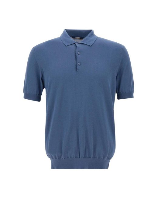K-Way Blue Polo Shirts for men