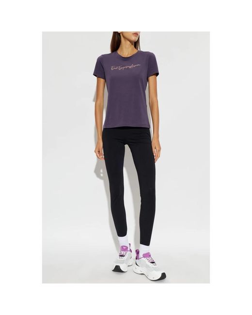 T-Shirts EA7 de color Purple