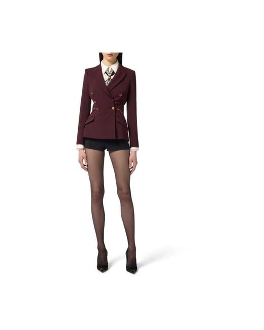 Elisabetta Franchi Purple Blazers