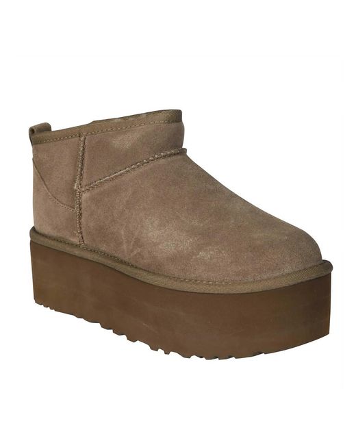 Ugg Brown Classic Ultra Mini Platform