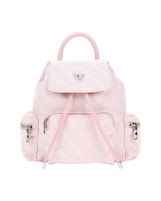 Guess Pink Rosa Synthetischer Damenrucksack