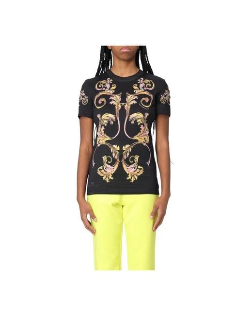 T-Shirts Versace Jeans Couture en coloris Black