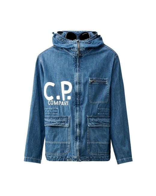 C.P. Company Denim Jackets in Blue for Men Lyst