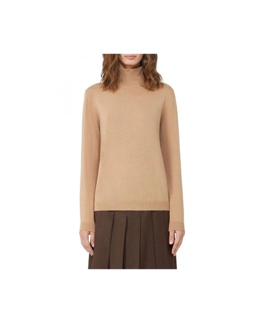 Weekend by Maxmara Truien & Vesten ,Bruin ,Casual T-Shirt Voor Het Weekend in het Brown