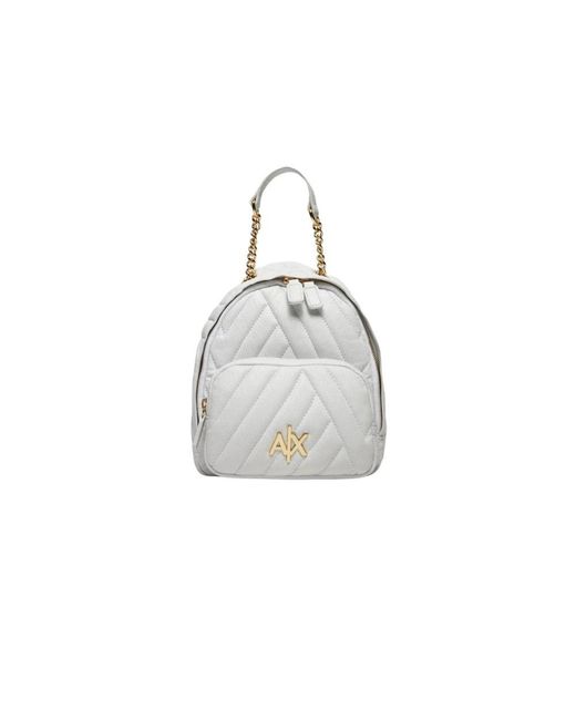 Armani Exchange White Backpacks