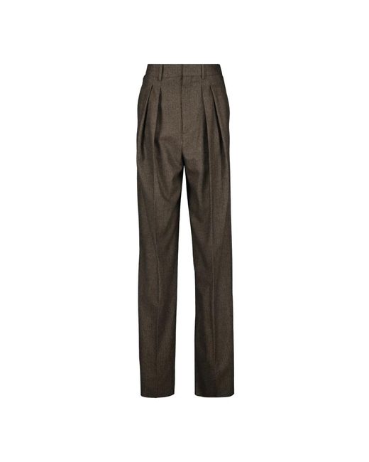 Saint Laurent Gray Wide Trousers