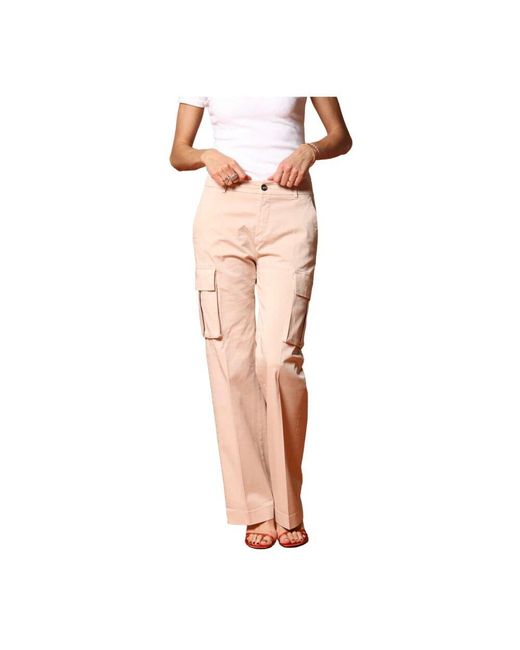 Mason's Pink Modal Cargo Hose Gerader Schnitt Trendy