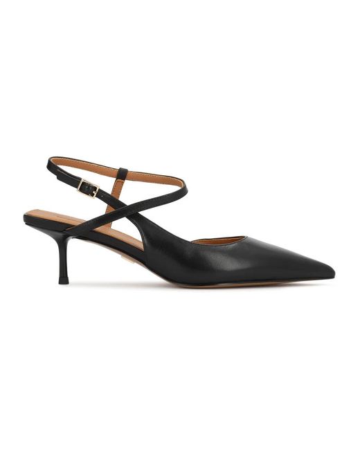 Kazar Black Slingback Pumps