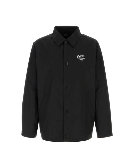 A.P.C. Black Light Jackets for men