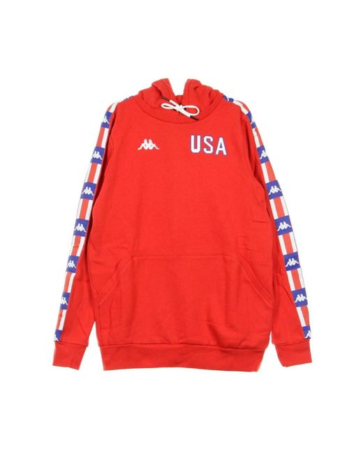 Kappa Hoodies & Sweatvesten ,Rood ,Stijlvolle Hoodie in het Red voor heren