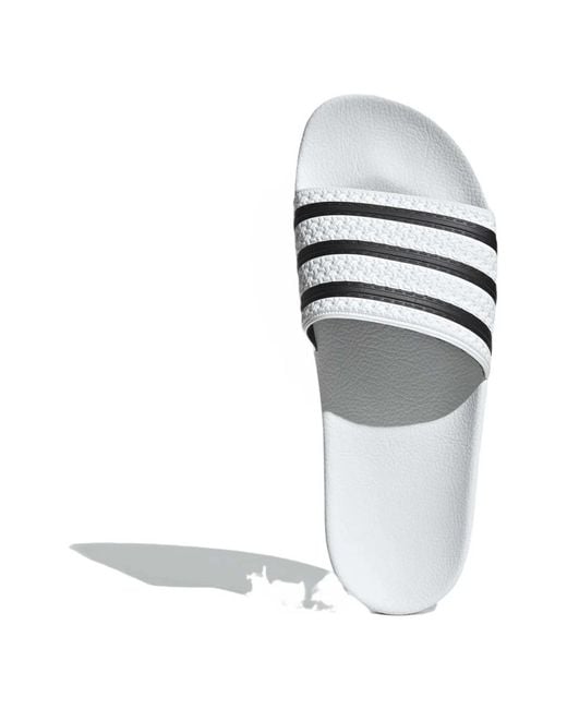 Adidas White Sliders for men