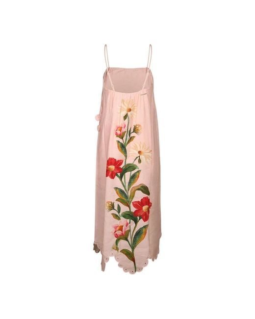 Maxi Dresses Barbour de color Pink
