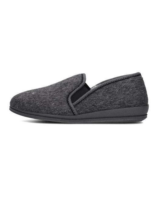 Rohde Herren Hausschuhe 2610 Grau in Black für Herren