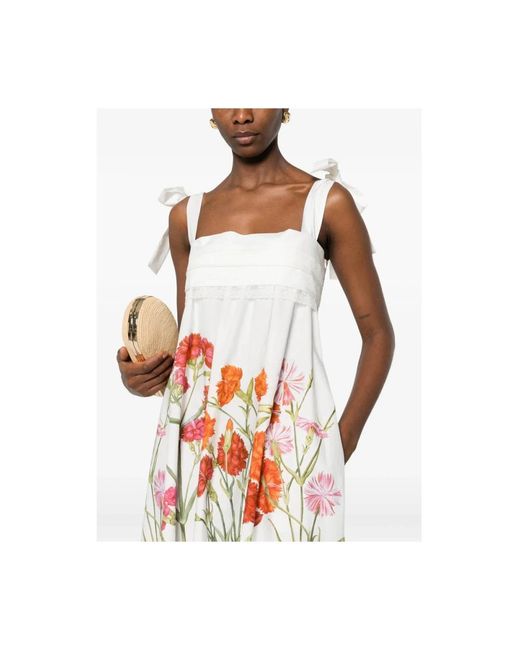 Alberta Ferretti Kleedjes ,Wit ,Maxi Jurk in het White