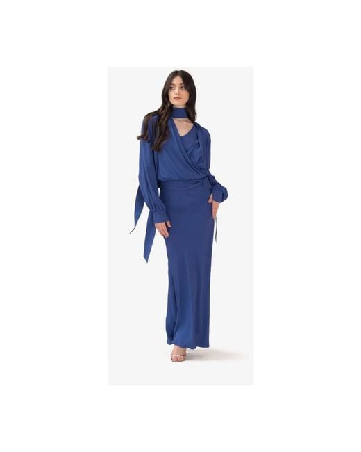 FEDERICA TOSI Blue Maxi Skirts