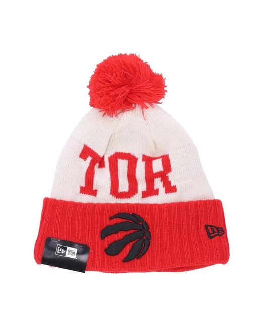 KTZ Accessoires ,Veelkleurig ,Nba Concept Gebreide Pom Pom Hoed in het Red voor heren
